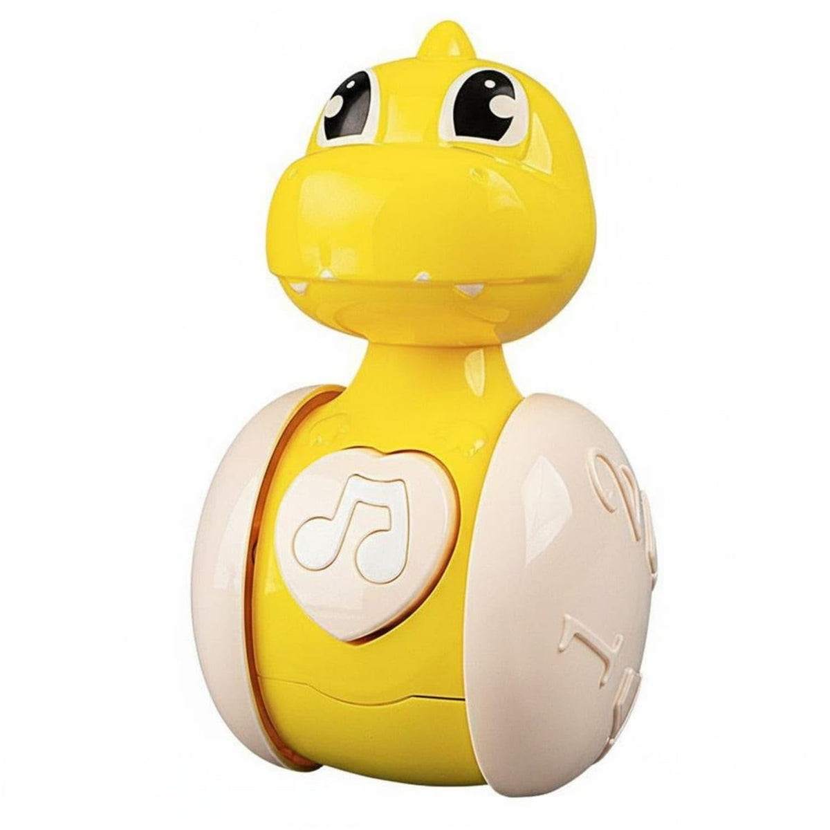 Merishopp Crawling Encouragement Toy Early Educational Musical Tumbler Toy Creature Tumbler Wobble Action Push And Proceed Dinos