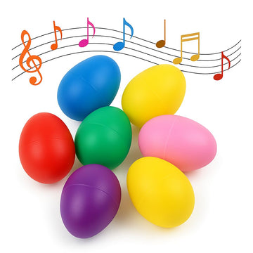 Giftexpress 50 Pcs Easter Egg Shakers For Kids - Colorful Percussion Musical Maracas For Toddlers, Baby Sensory Toys, Easter Bas