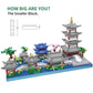 Kadablk Mini Bricks Architecture Set - Suzhou Garden & West Lake, 950 PCS, Plastic, Asian Style, for Adults & Teens, Mini West Lake Color