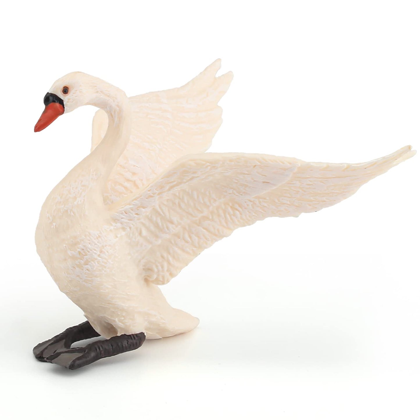 LC JoyCre Goose Swan 3.5 Inch White Swan Figurine Animal Figure for Toddlers Preschool Education Project Diorama Model for Kids 