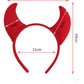 Dzrige Devil Costume Accessories Set - Red Horn Headband, Tail, Bowtie, 19 cm/7.5 inch, Cloth for Halloween, Masquerade, Cosplay