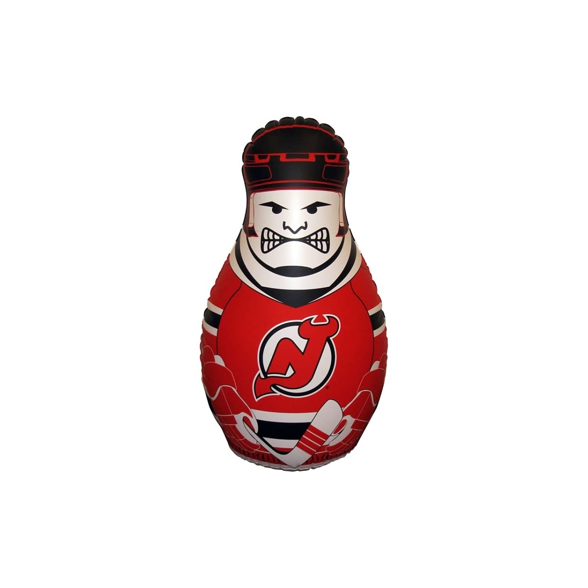 Fremont Die Nhl New Jersey Devils Bop Bag Inflatable Checking Buddy Punching Bag, Mini: 12' Tall, Team Colors