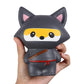 Anboor 2 Pcs Squishies Ninja Jumbo Panda And Fox Slow Rising Squishies Kawaii Scented Soft Animal Toys Stress Relief Kid'S Toys