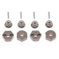 GTHELE 12mm Aluminum Wheel Hex Drive Hub Adaptor (4P) & M4 Locknut (4P) RC Model Car Parts