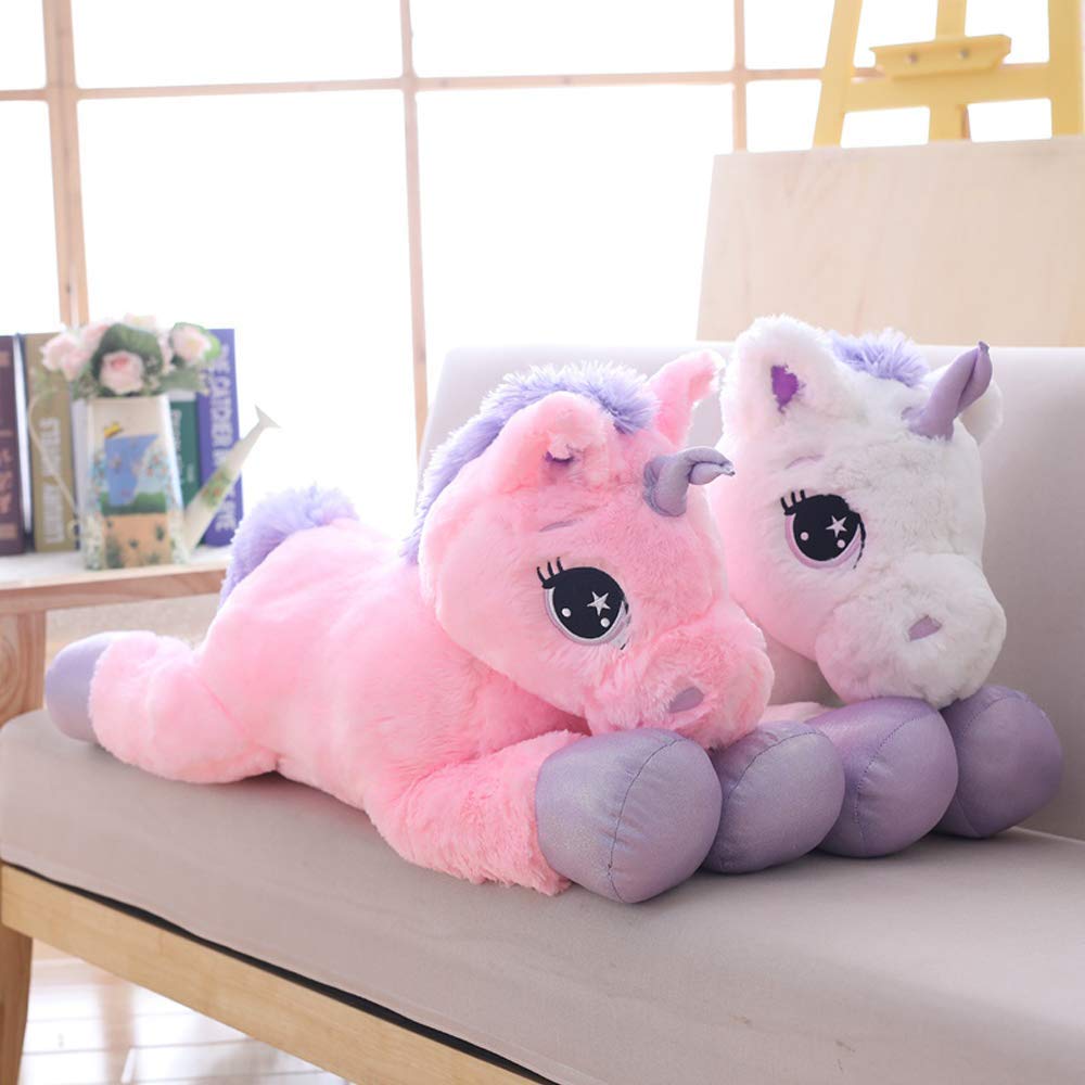 Sofipal Giant Unicorn Stuffed Animal Toys,Soft Large Unicorns Plush Pillow Cushion For Birthday,Valentines,Bedroom (White, 43')