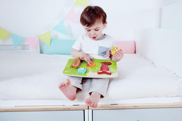 Hape Forest Animal Tactile Puzzle Game, Multicolor