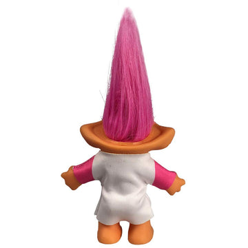 Lucky Troll Dolls,Vintage Troll Dolls Chromatic Adorable For Collections, School Project, Arts And Crafts, Party Favors - 7.5' Tall Pink Hairs(Include The Length Of Hair)