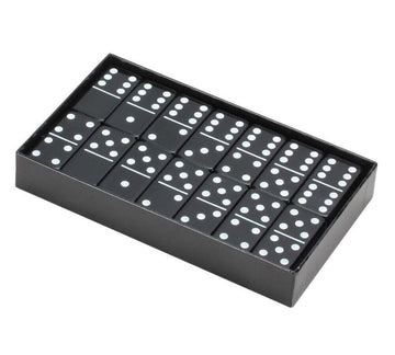 Chh 2408L-Blk Standard Double 6 Dominoes Game With Black Vinyl Case