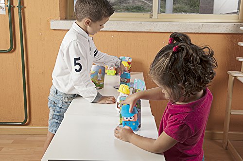 Miniland Job Blocks Board Game For Toddlers Age 2 - Preschoolers Age 4, Teaches Careers, Diversity, Fun Language Development, Pretend Play, Free Curriculum