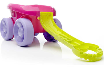 Mega Bloks Building Toy Blocks For Toddlers 1-3, Block Scooping Wagon Learning Toy With Storage - Pink