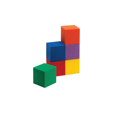 hand2mind Foam Counting Cubes for Kids, 1 Inch Colorful Math Blocks, 100 Pack, Early Learning Manipulatives for Preschool and Classroom