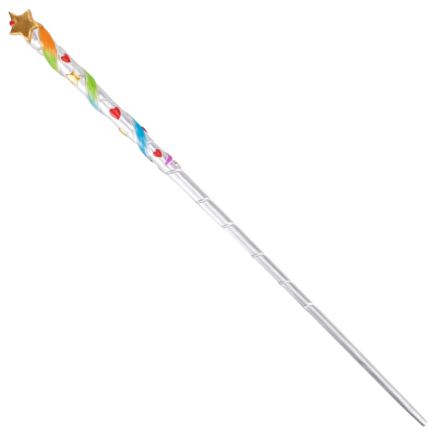 Cottage Garden Remembrance Rainbow 13.75 Inch Resin Collectible Witch Wizard Cosplay Magic Wand