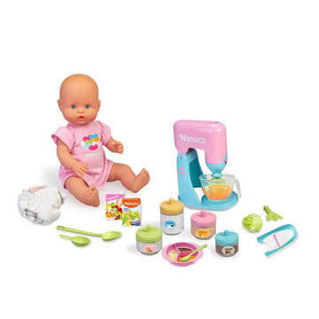 Nenuco - Super Meals - Baby Doll With Recipe Book, Kitchen Accessories, 2 In 1 Blender, 17.5 Cm