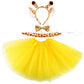 Marrywindix Yellow Giraffe Costume Tutu Set Animal Fancy Dress Costume Kit Halloween Party Dress Up Accessories