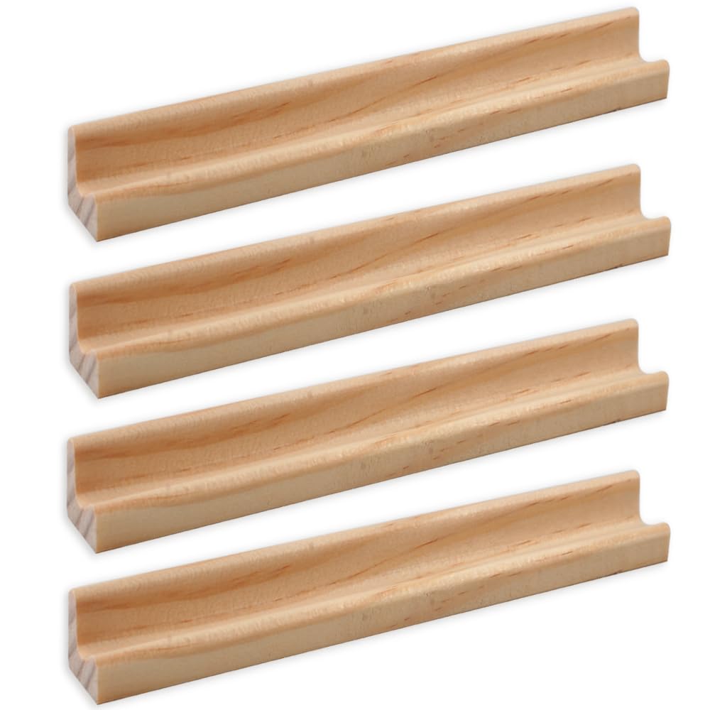 20 Pack Wooden Tile Holders Letter Replacement Racks, Wooden Letter Trays Word Trays For Crafts, Game Stands And Wood Tile Game