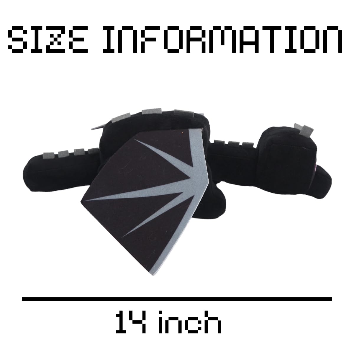 Weddye Plushies Game Stuffed Animal, Soft Cotton Toy, 6"x8"x2", Black, Model 740651157479