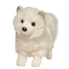 Douglas Pomsky Dog Plush Stuffed Animal, White Fabric, 10" Long, Model 767548141168