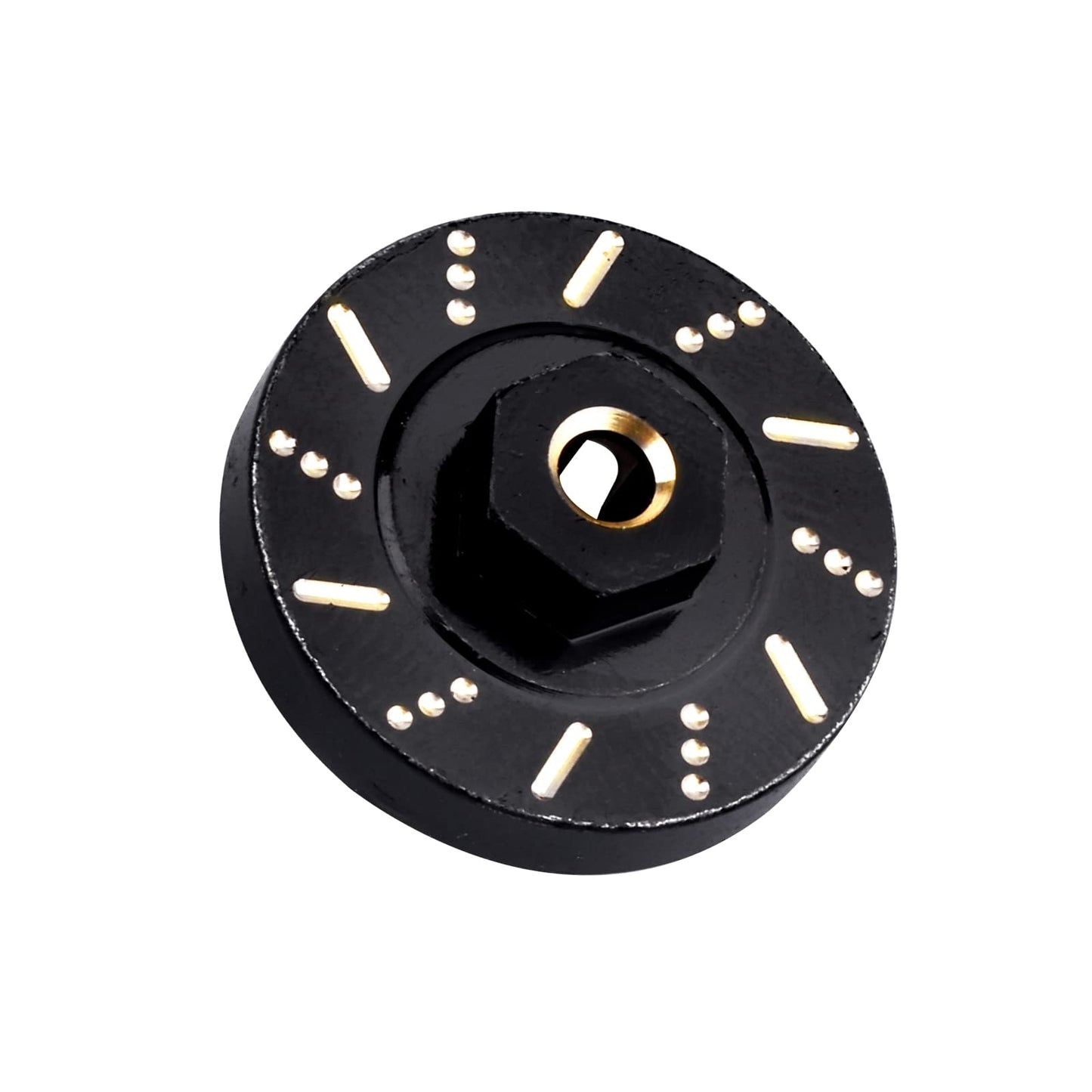 Brass Extended Wheel Spacers Wheel Weights 7mm Hex for Axial SCX24 1/24 RC Crawler Upgrade Parts (4-Pack)