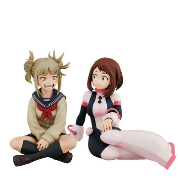 2Pcs Mha Figures, Anime Characters Toga Himiko Uraraka Ochako Action Figures Statue 3.9 Inch Pvc Collection Model Ornaments