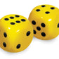 Low Vision Large Dice - Yellow with Black dots