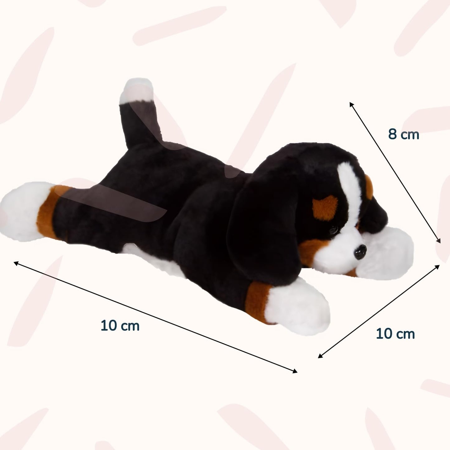 PixieCrush Mommy Bernese Dog Stuffed Animal Set with 4 Puppies - Plush, Multicolor, 5 Piece Assortment for Girls Ages 3-8