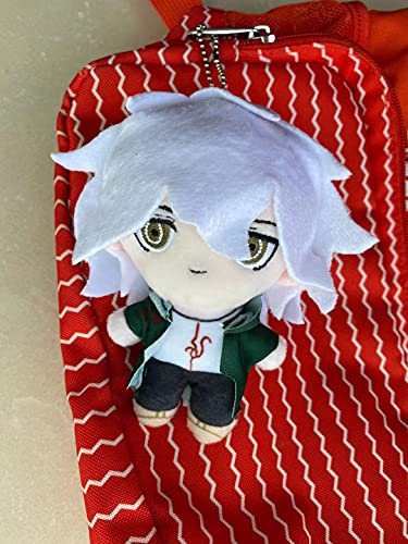 Groydbna Anime Plush Doll Cosplay Plushie Figure Cute Stuffed Keychain,(Nagito Komaeda)