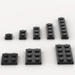 Classic Building Plate Assortment Pack, 100Pcs Black Bulk Plates With 8 Size Building Plate Base Plate, Compatible With Lego Par