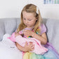 Adora Rainbow Hugs Doll Set! Realistic 13' Baby Doll And Nurturing Set With 7-Pc Doll Accessories Includes Crib Box, Rainbow-Print Onesie, Beanie, Pacifier, Diaper, Magic Milk Bottle And Blanket