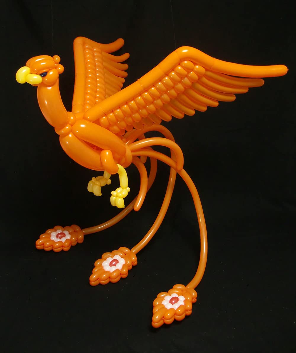 Eblliwsm 100Pcs 260Q Orange Magic Long Balloons Decoration Shopping Mall Activities, Party Decoration, Parent-Child Activities.