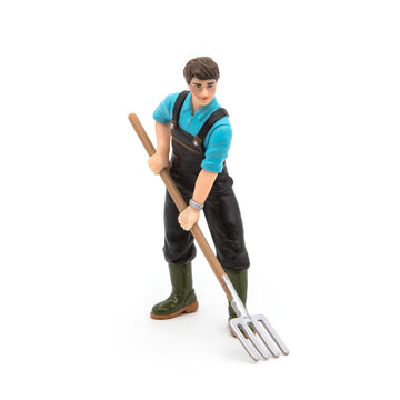 Papo -Hand-Painted - Figurine -Farmyard Friends -Gardener -39216 - Collectible - For Children - Suitable For Boys And Girls - From 3 Years Old