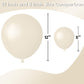 Jobkoo White Sand Balloons 5 Inch, 60 Pcs Small Beige Balloon Boho White Latex Cream Balloons 5'' Mini Matte Retro Off White Neu