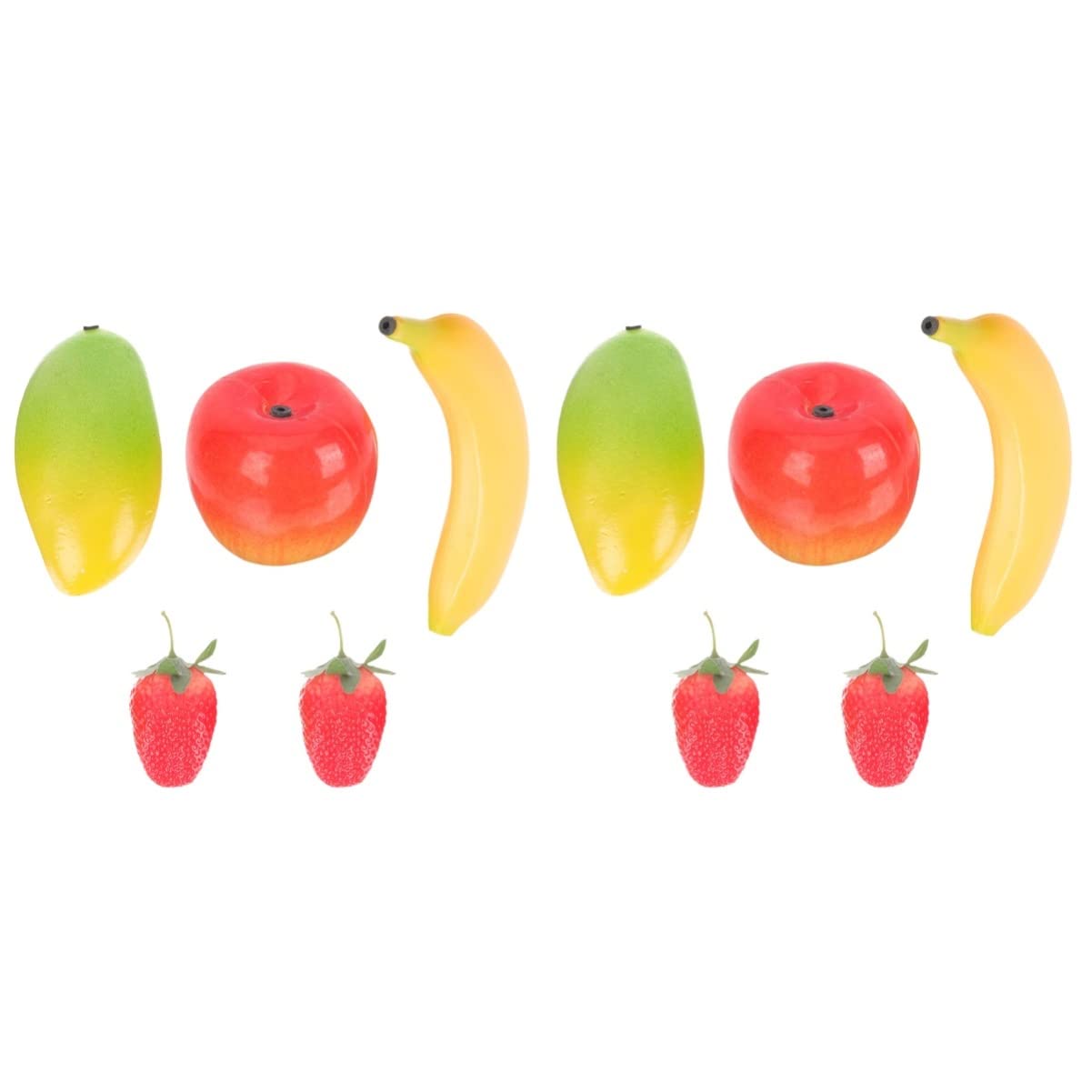 Excluzo 10 Pieces Musical Maracas For Kids Banana Shaker Simulated Fruit Toy Hand Percussion Shakers