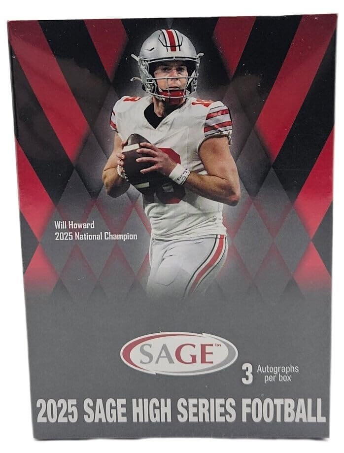 2025 NFL Sage HIGH Series Football Trading Card Blaster Box (3 Autographs Per Trading Card Box)
