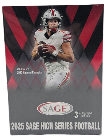 2025 NFL Sage HIGH Series Football Trading Card Blaster Box (3 Autographs Per Trading Card Box)
