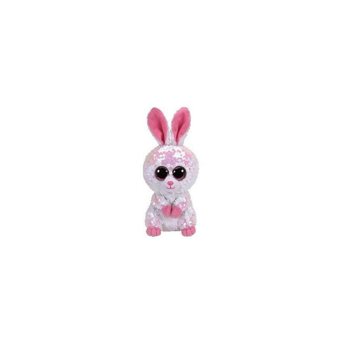 TY Flippables  TY36678  Sequins Bonnie The Rabbit Soft Toy, 15 cm, Multicoloured