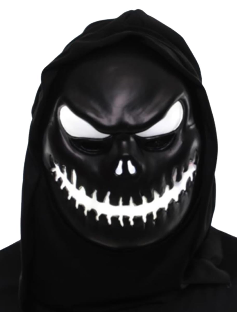 Light-Up Skull Mask, White