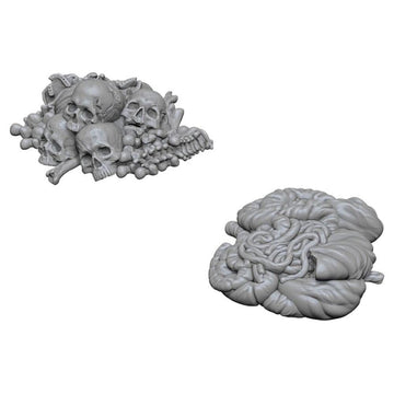 Wizkids Deep Cuts Unpainted Miniatures Terrain: Wave 6: Pile Of Bones & Entrails