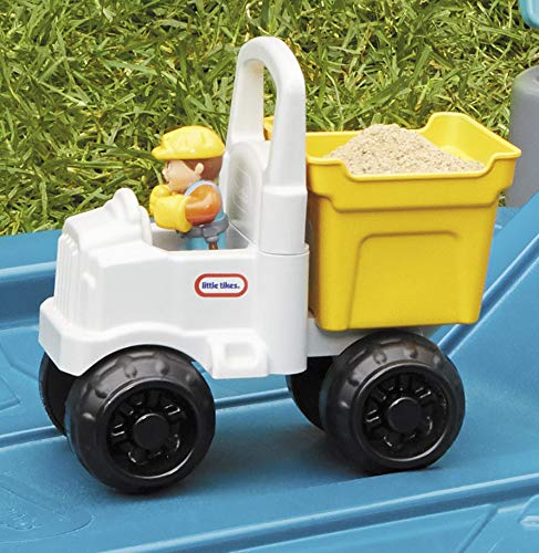 Little Tikes Dirt Diggers Excavator Sandbox, 28.5"L x 51"W x 25"H, Plastic, Multicolor, Model 657085M, Includes Lid & Play Sand Accessories