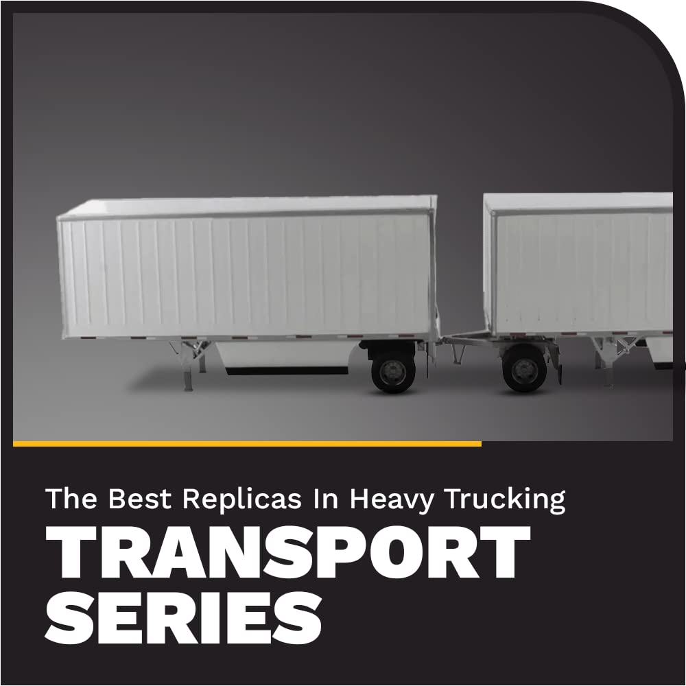 Wabash National 28' Double Pup Trailers White Transport Series 1/50 Diecast Model by Diecast Masters