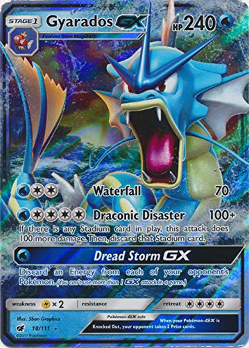 Pokemon Gyarados-Gx - 18/111 - Ultra Rare - Sun & Moon: Crimson Invasion