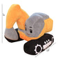 Yudong Excavator Plush Toy,10'' Soft Excavator Stuffed Construction Toy,For Children'S Birthday, Christmas, Party Gifts(Yellow)