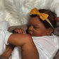 Tfjs Reborn Baby Dolls - Black Girl, 19 Inch Realistic Newborn, African American, Dark Skin Silicone