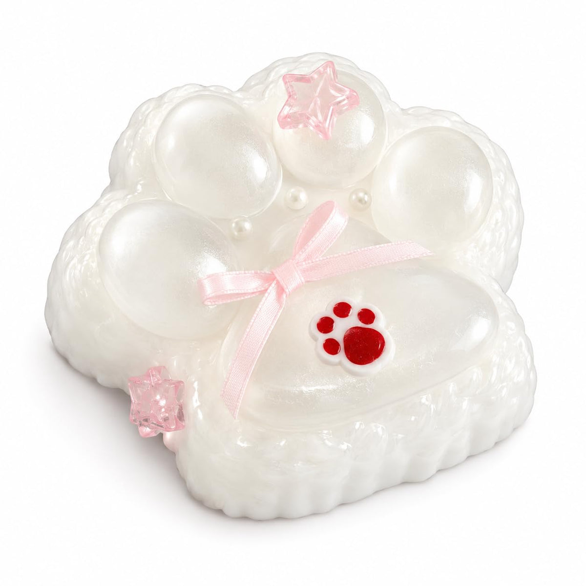 Big Taba Squishy Cat Paw, 11*13Cm Taba Squishy, Clear Cat Paw Squeeze Toys for Relaxing Transparent Cat Sensory Fidget Pinch Fam
