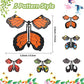 Canlierr 15 Pieces Magic Fairy Flying Butterfly Rubber Band Powered Butterfly Wind Up Butterfly Toy Flyers Butterflies For Weddi