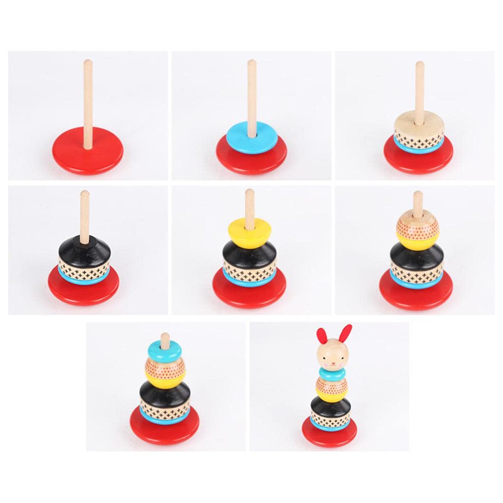 The Style Sutra Montessori Baby Kids Toy Rainbow Tower Tumbler Early Learning Stacking Rings|Baby | Toys For Baby | Developmenta