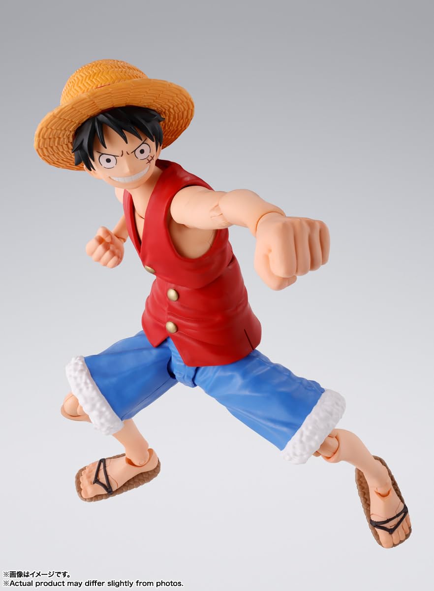 TAMASHII NATIONS - One Piece - Monkey D. Luffy -Romance Dawn-, Bandai Spirits S.H.Figuarts Action Figure