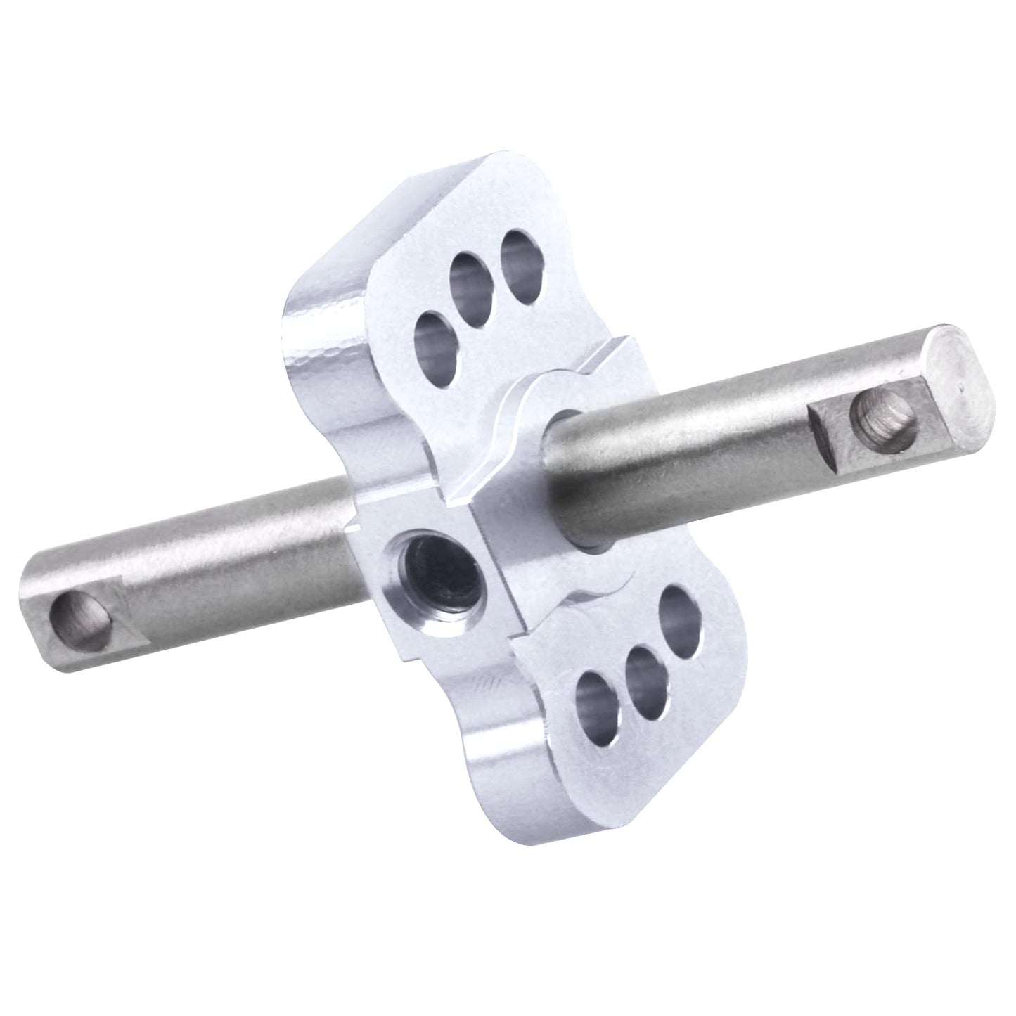 Aluminum Differential Locker Spool for RC 1/10 Scale Traxxas 2WD Rustler VXL Stampede VXL Replacement (Silver)