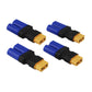 Fly RC 4pcs Female XT60 to Male EC5 Adapter, Female XT60 to Male EC5 Connector Adapter No Wires RC LiPo Battery Connectors