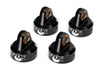 Traxxas TRA8456 - Shock caps, Aluminum (Black-Anodized), Fox Shocks (4)
