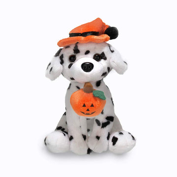 Plushland Halloween Pawpals 8 Inches Puppy Dog Plush Stuffed Toy Comes With Hat And Halloween Jack O Lantern - Pumpkin For Kids On This Holiday (Halloween Dog Assortment)